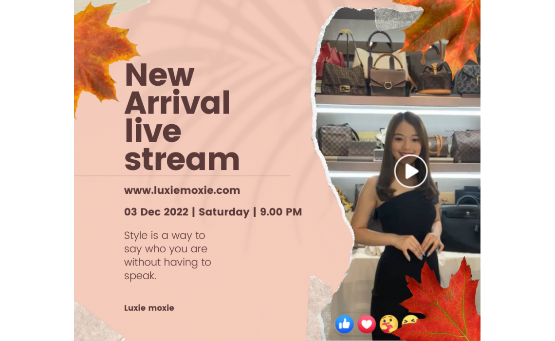 03/12/2022 New Arrival Live Stream Notice!