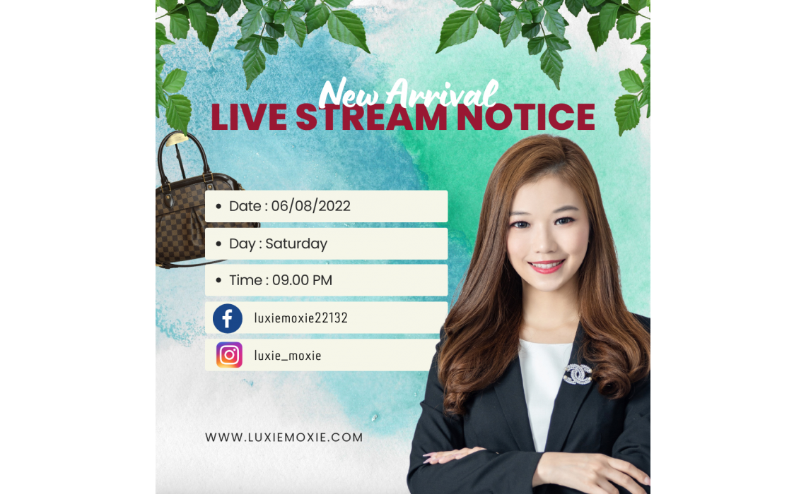 06/08/2022 New Arrival Live Stream Notice!
