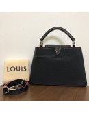 LOUIS VUITTON Capucines BB Taurillon Leather in Marine Rouge - SHW (Year 2016)