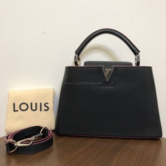 LOUIS VUITTON Capucines BB Taurillon Leather in Marine Rouge - SHW (Year 2016)