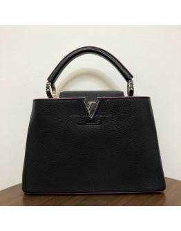 LOUIS VUITTON Capucines BB Taurillon Leather in Marine Rouge - SHW (Year 2016)