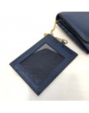 PRADA 1MH132 Bluette Saffiano Leather Long Flap Wallet – GHW