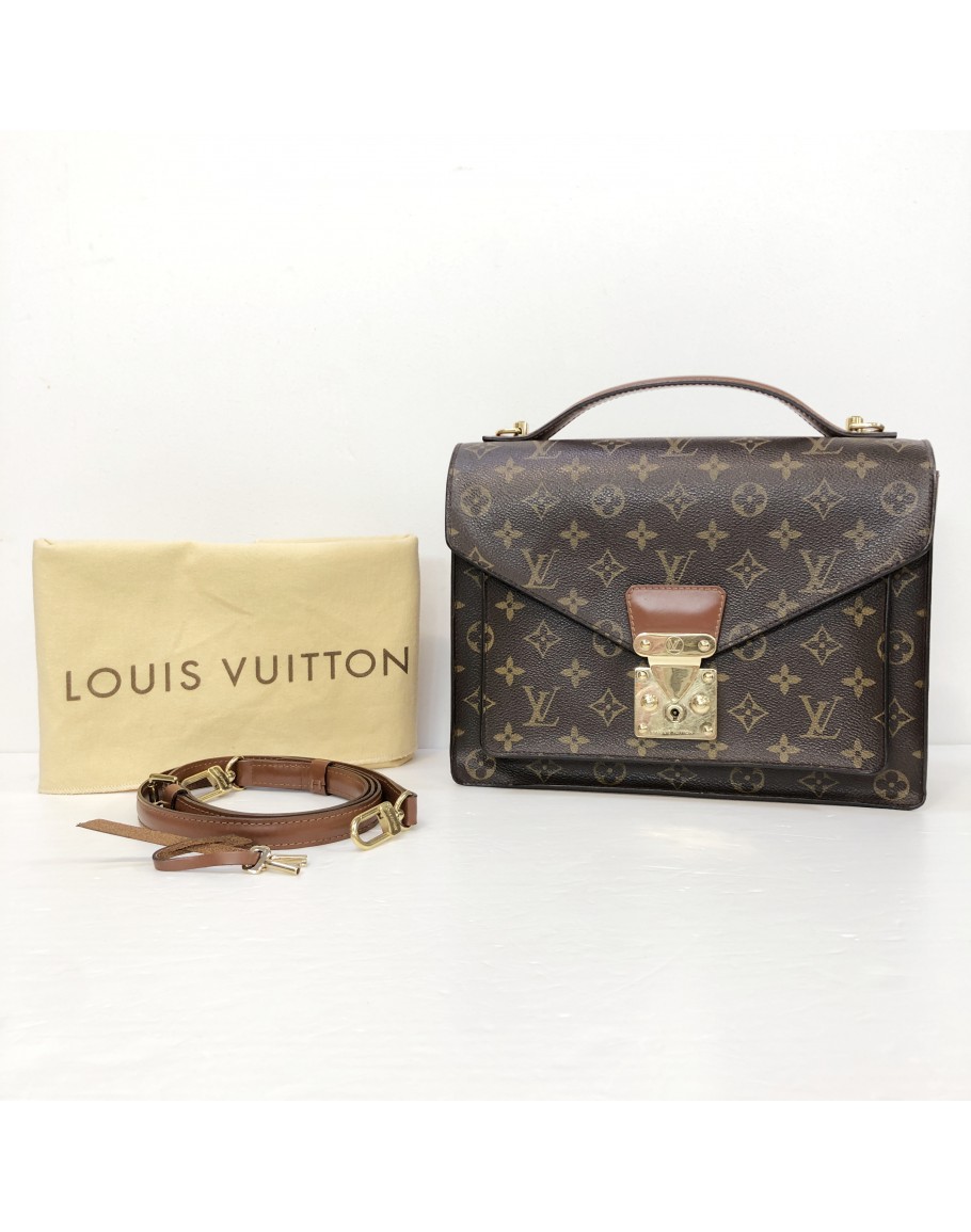 Louis Vuitton, Bags, Louis Vuitton Monceau 28 Shoulder Bag Satchel  Vintage