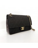 CHANEL Vintage Medium Classic Flap (CF) in Brown Lambskin & Jersey Canvas – GHW