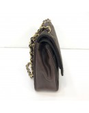 CHANEL Vintage Medium Classic Flap (CF) in Brown Lambskin & Jersey Canvas – GHW