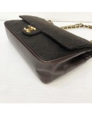 CHANEL Vintage Medium Classic Flap (CF) in Brown Lambskin & Jersey Canvas – GHW
