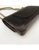 CHANEL Vintage Medium Classic Flap (CF) in Brown Lambskin & Jersey Canvas – GHW