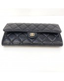 CHANEL Classic Long Flap Wallet in Black Caviar – GHW (25 Series – Year 2018)