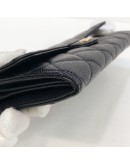CHANEL Classic Long Flap Wallet in Black Caviar – GHW (25 Series – Year 2018)