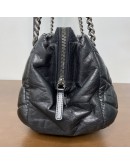 CHANEL Portobello Bowler Shoulder Bag in Black Aged Calfskin – RHW (18 Series – Year 2014)