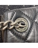 CHANEL Portobello Bowler Shoulder Bag in Black Aged Calfskin – RHW (18 Series – Year 2014)