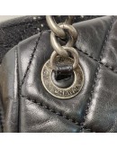 CHANEL Portobello Bowler Shoulder Bag in Black Aged Calfskin – RHW (18 Series – Year 2014)
