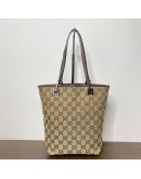 GUCCI GG Canvas in Dark Brown Leather Mini Tote Bag – RHW