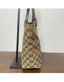 GUCCI GG Canvas in Dark Brown Leather Mini Tote Bag – RHW