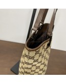 GUCCI GG Canvas in Dark Brown Leather Mini Tote Bag – RHW