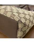 GUCCI GG Canvas in Dark Brown Leather Mini Tote Bag – RHW