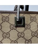 GUCCI GG Canvas in Dark Brown Leather Mini Tote Bag – RHW