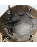 GUCCI GG Canvas in Dark Brown Leather Mini Tote Bag – RHW