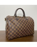 LOUIS VUITTON Damier Ebene Speedy Bandouliere 30 Handbag – GHW (Year 2017)