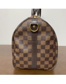 LOUIS VUITTON Damier Ebene Speedy Bandouliere 30 Handbag – GHW (Year 2017)