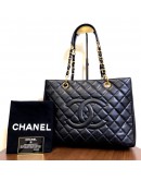 CHANEL Grand Shopping Tote (GST) in Black Caviar – GHW (19 Series – Year 2014)