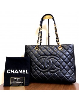 CHANEL Grand Shopping Tote (GST) in Black Caviar – GHW (19 Series – Year 2014)