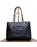 CHANEL Grand Shopping Tote (GST) in Black Caviar – GHW (19 Series – Year 2014)