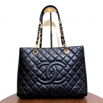 CHANEL Grand Shopping Tote (GST) in Black Caviar – GHW (19 Series – Year 2014)