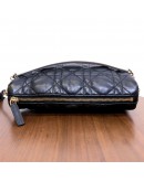 CHRISTIAN DIOR Medium Vibe Hobo Bag in Black/White Lambskin – GHW (Year 2022)