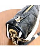 CHRISTIAN DIOR Medium Vibe Hobo Bag in Black/White Lambskin – GHW (Year 2022)