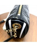 CHRISTIAN DIOR Medium Vibe Hobo Bag in Black/White Lambskin – GHW (Year 2022)