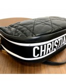 CHRISTIAN DIOR Medium Vibe Hobo Bag in Black/White Lambskin – GHW (Year 2022)