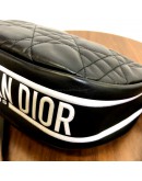 CHRISTIAN DIOR Medium Vibe Hobo Bag in Black/White Lambskin – GHW (Year 2022)