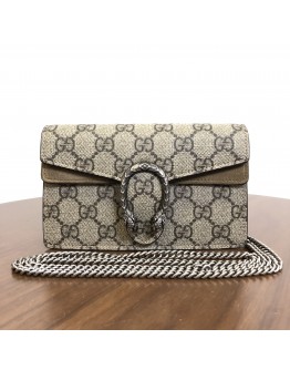 GUCCI Dionysus Super Mini Bag in GG Supreme Canvas – RHW (Year 2022)