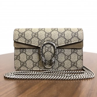 GUCCI Dionysus Super Mini Bag in GG Supreme Canvas – RHW (Year 2022)