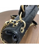 CHANEL Chain Is More Flap Bag in Black Calfskin – Aged Gold Hardware (31 Series – Year 2021)