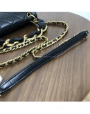 CHANEL Chain Is More Flap Bag in Black Calfskin – Aged Gold Hardware (31 Series – Year 2021)