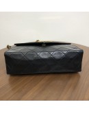 CHANEL Vintage CC Logo Small Chain Shoulder Flap Bag in Black Lambskin – GHW