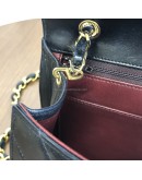 CHANEL Vintage CC Logo Small Chain Shoulder Flap Bag in Black Lambskin – GHW