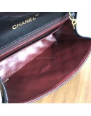 CHANEL Vintage CC Logo Small Chain Shoulder Flap Bag in Black Lambskin – GHW