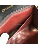 CHANEL Vintage CC Logo Small Chain Shoulder Flap Bag in Black Lambskin – GHW