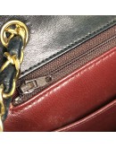 CHANEL Vintage CC Logo Small Chain Shoulder Flap Bag in Black Lambskin – GHW