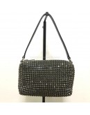 ALEXANDER WANG Heiress Pouch Bag in Crystal Mesh – SHW