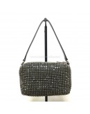 ALEXANDER WANG Heiress Pouch Bag in Crystal Mesh – SHW