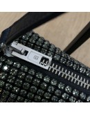 ALEXANDER WANG Heiress Pouch Bag in Crystal Mesh – SHW
