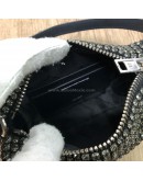 ALEXANDER WANG Heiress Pouch Bag in Crystal Mesh – SHW