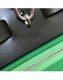 HERMES Herbag PM 31 Green Canvas with Black Calfskin Leather & PHW – Shoulder Bag Type (Stamp D – Year 2019)