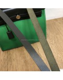 HERMES Herbag PM 31 Green Canvas with Black Calfskin Leather & PHW – Shoulder Bag Type (Stamp D – Year 2019)