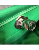 HERMES Herbag PM 31 Green Canvas with Black Calfskin Leather & PHW – Shoulder Bag Type (Stamp D – Year 2019)