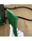 HERMES Herbag PM 31 Green Canvas with Black Calfskin Leather & PHW – Shoulder Bag Type (Stamp D – Year 2019)